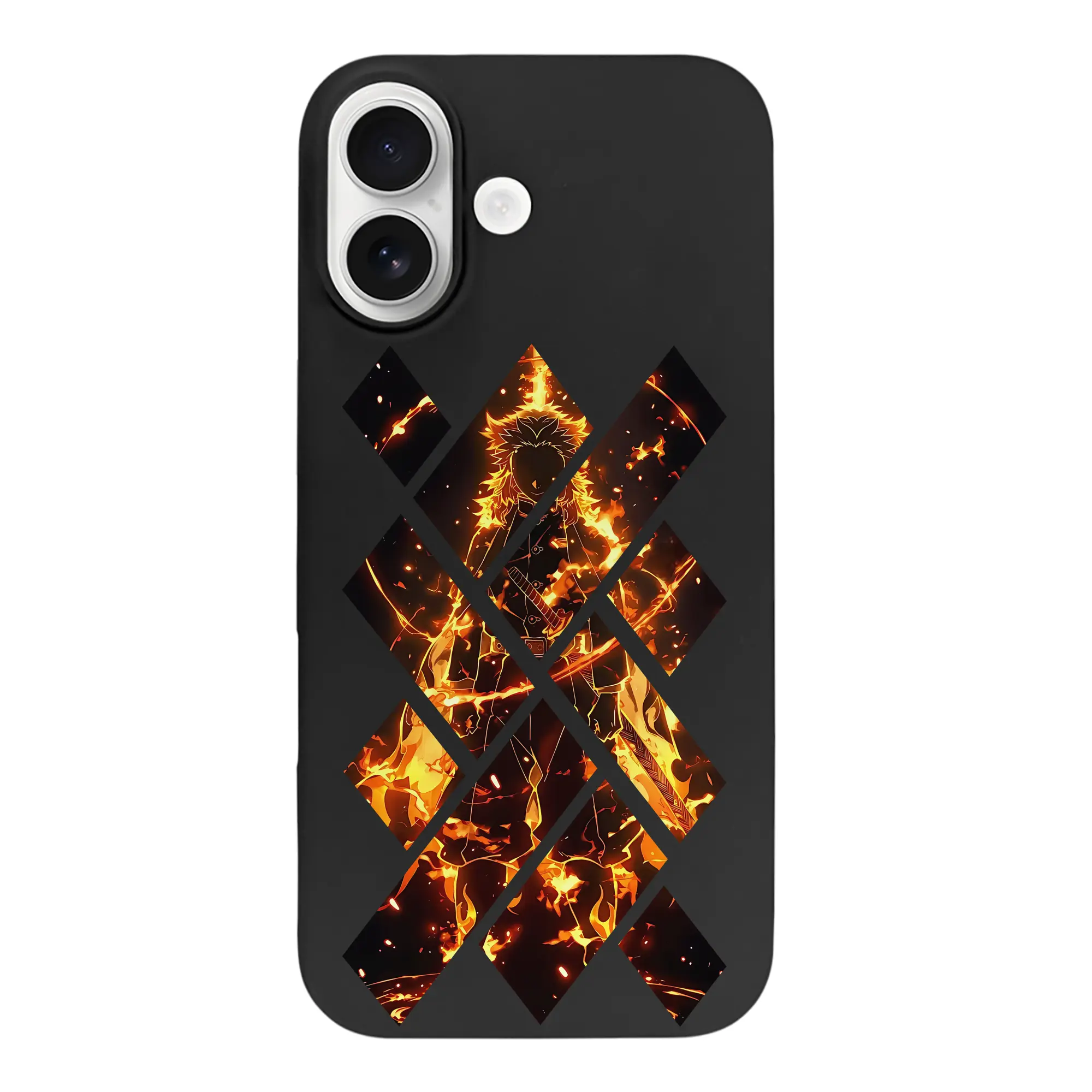 鬼滅の刃 グッズ,煉獄 杏寿郎 - iPhone 17 シリーズ シリコンケース 薄型 耐衝撃 指紋防止 ソフトタッチカバー 精密フィット 傷防止 保護ケース iPhone 17/17 Air/17 Pro/17 Pro Max 対応